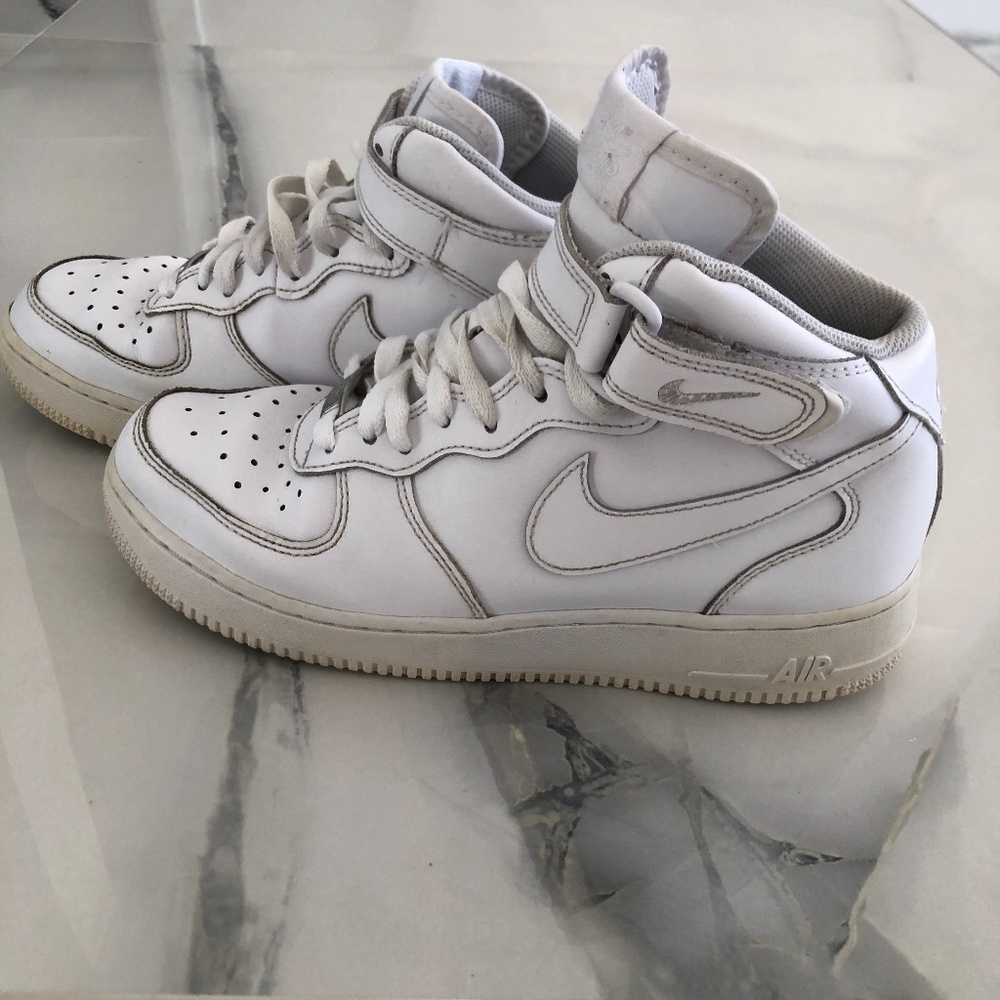 Nike Airfocre high top  white Sneakers